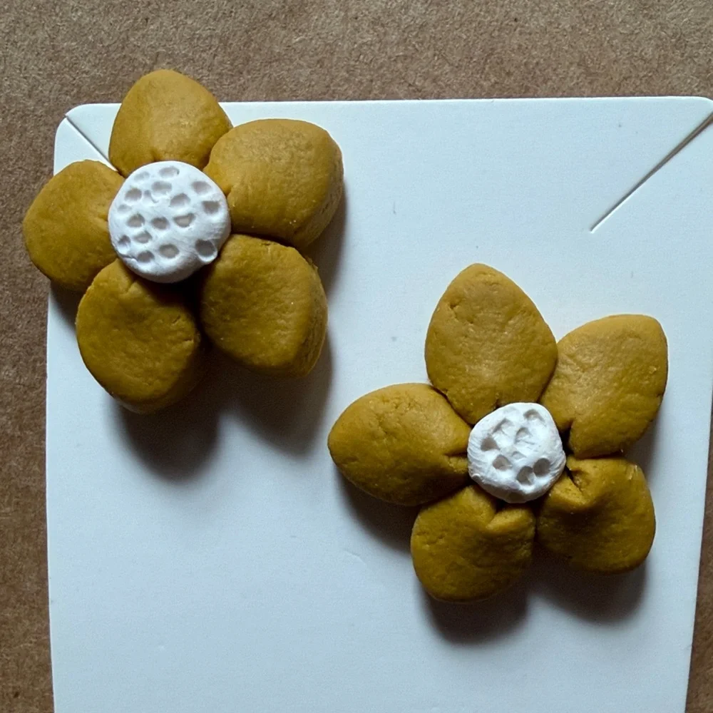 Clay Flower Earrings